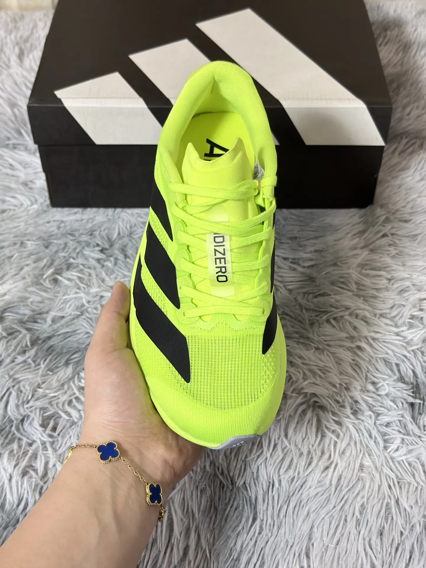 Durable adidas Adizero Evo SL Yellow Black Running Shoes – Replica Adidas Edition 483
