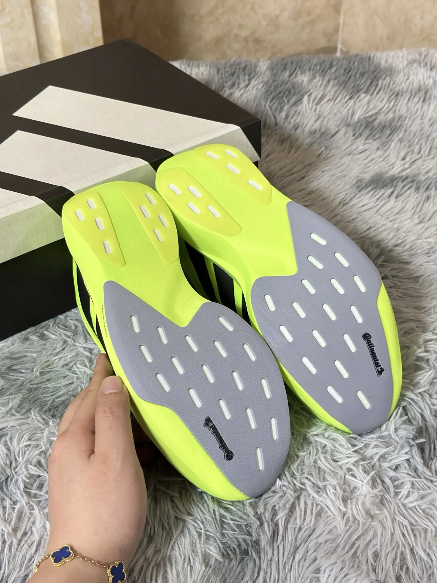 Durable adidas Adizero Evo SL Yellow Black Running Shoes – Replica Adidas Edition 483