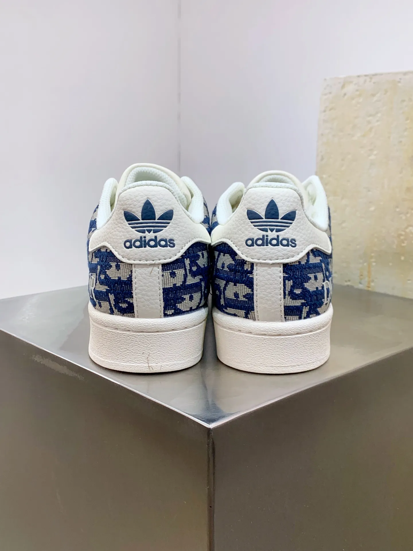 Durable adidas Gazelle Indoor Dior Blue Low Top Replica Shoes 507