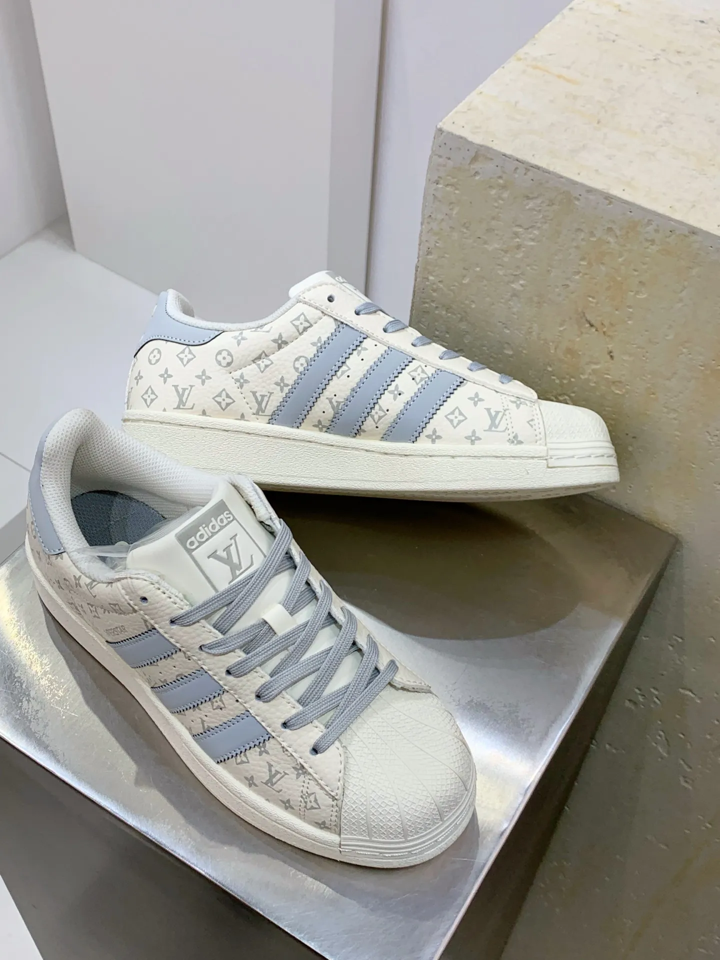 GoAnywhere adidas Gazelle Indoor W Cream Blue Low Top – Replica Adidas Shoes 496
