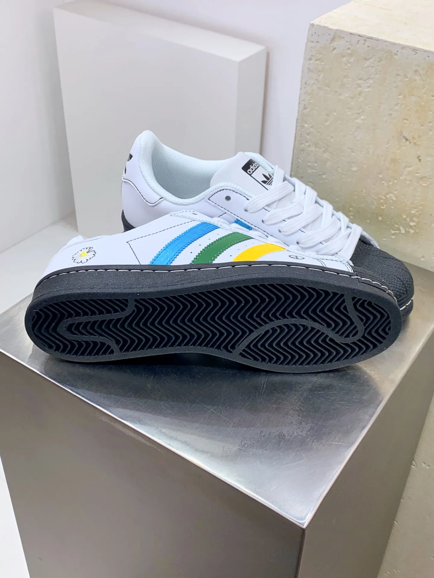 Bold adidas Gazelle Indoor White Multicolor Low – Replica Adidas Shoes 517