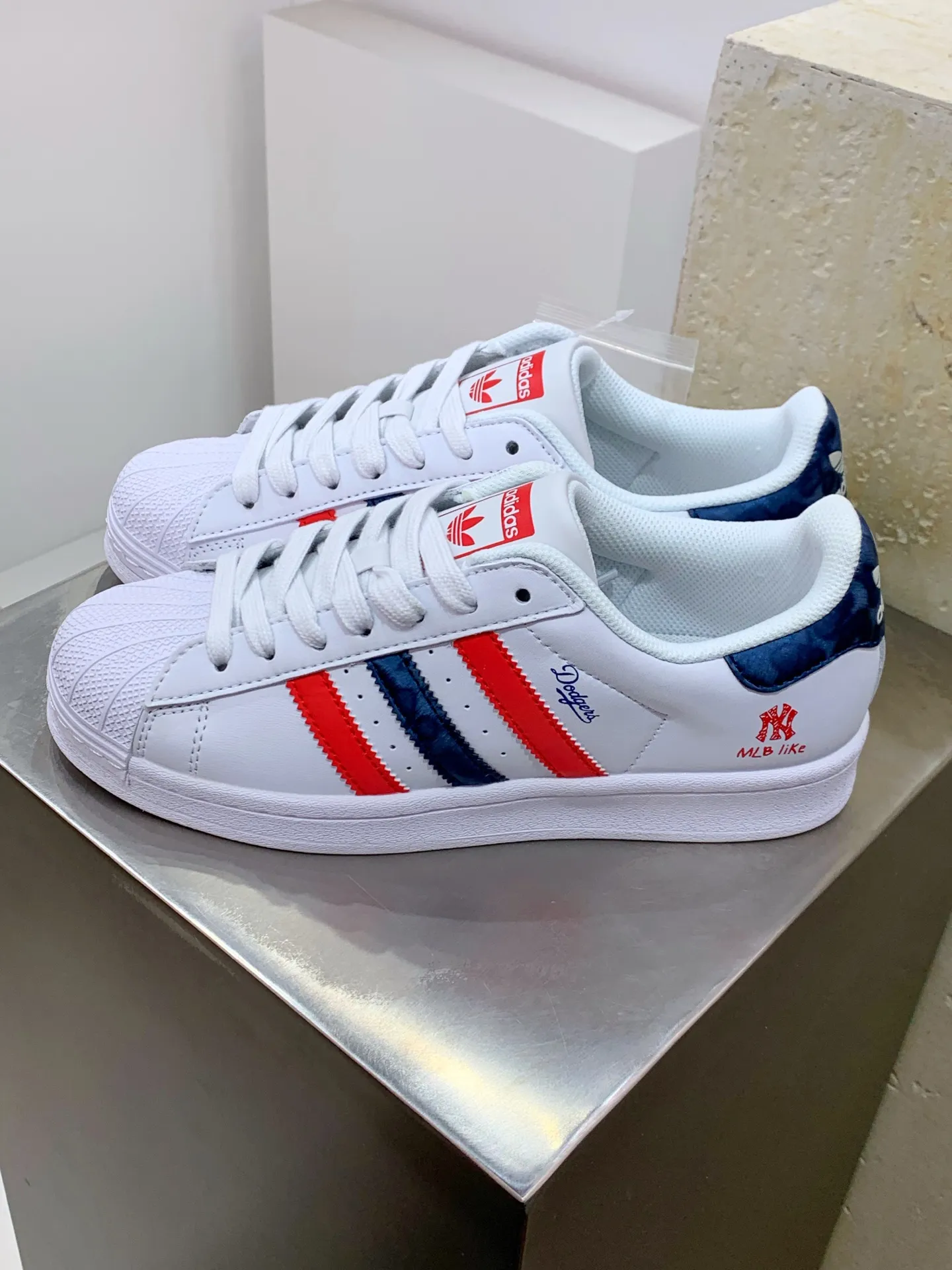 adidas Gazelle Indoor White Red Blue Low –  Replica Shoes SportInspired 515