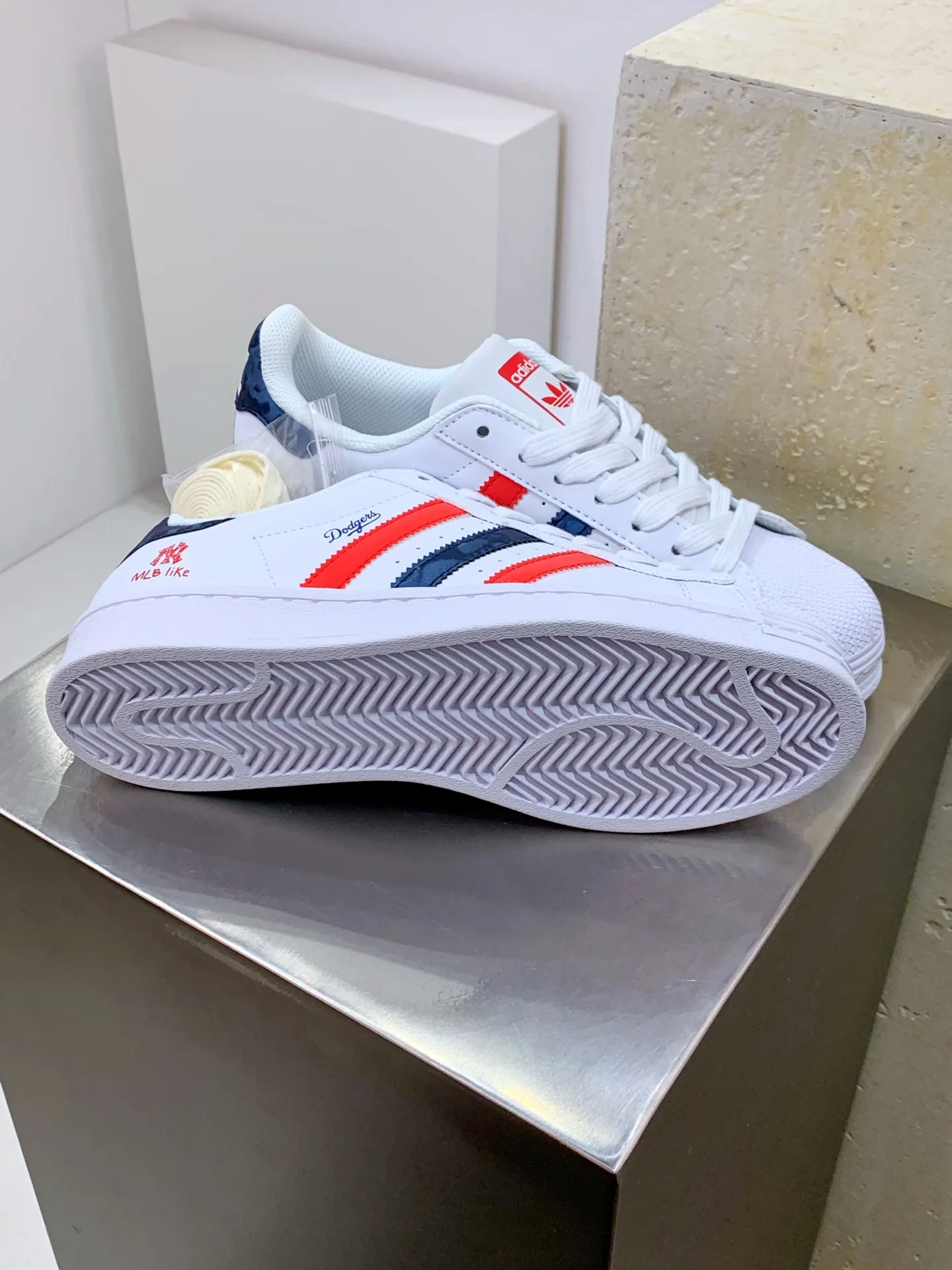 adidas Gazelle Indoor White Red Blue Low –  Replica Shoes SportInspired 515