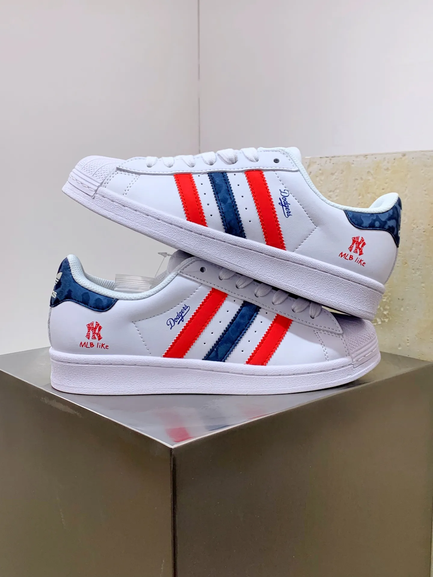 adidas Gazelle Indoor White Red Blue Low –  Replica Shoes SportInspired 515