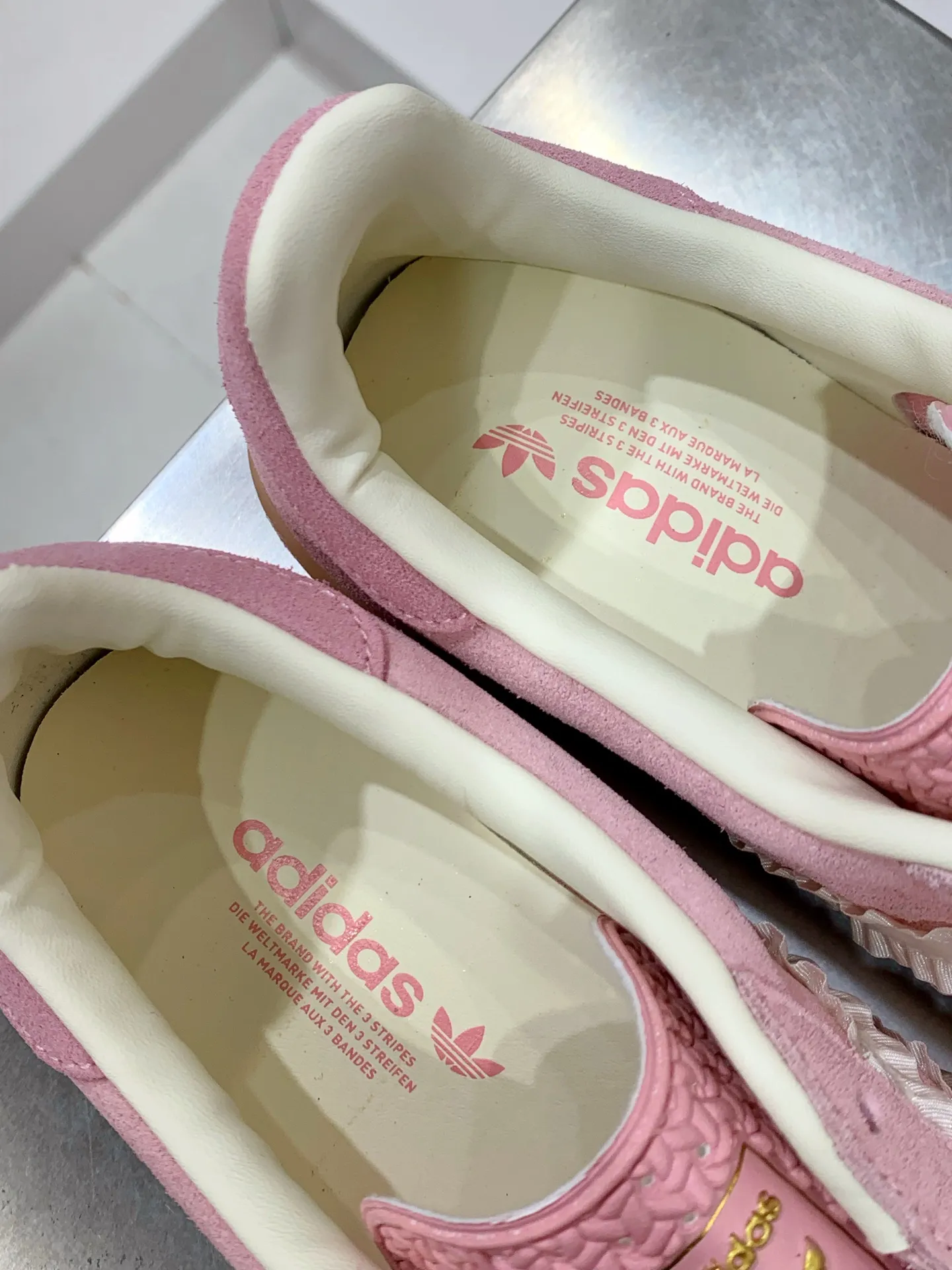 adidas Originals Gazelle Indoor Pink White –  Replica Shoes Compact 519