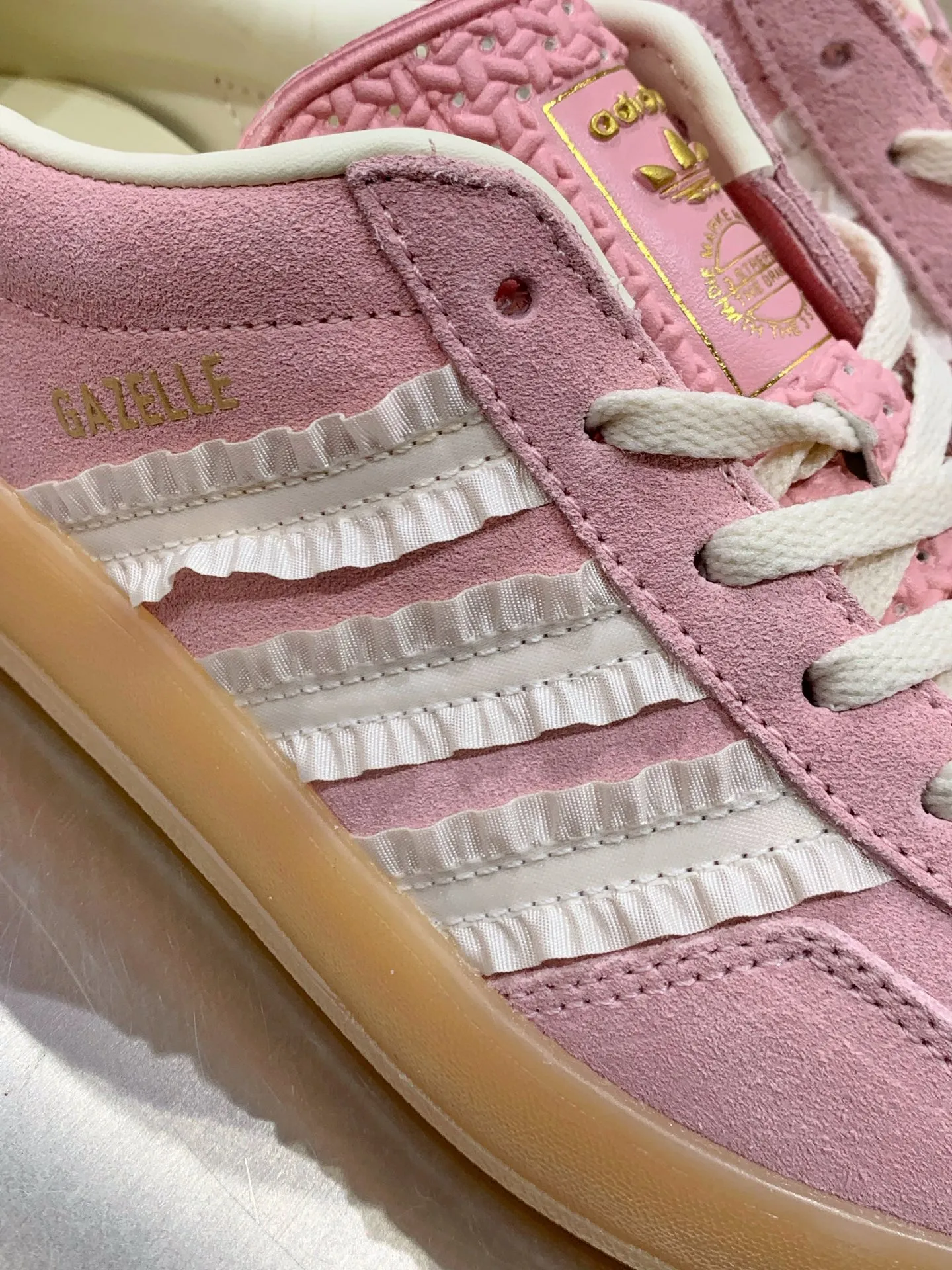 adidas Originals Gazelle Indoor Pink White –  Replica Shoes Compact 519