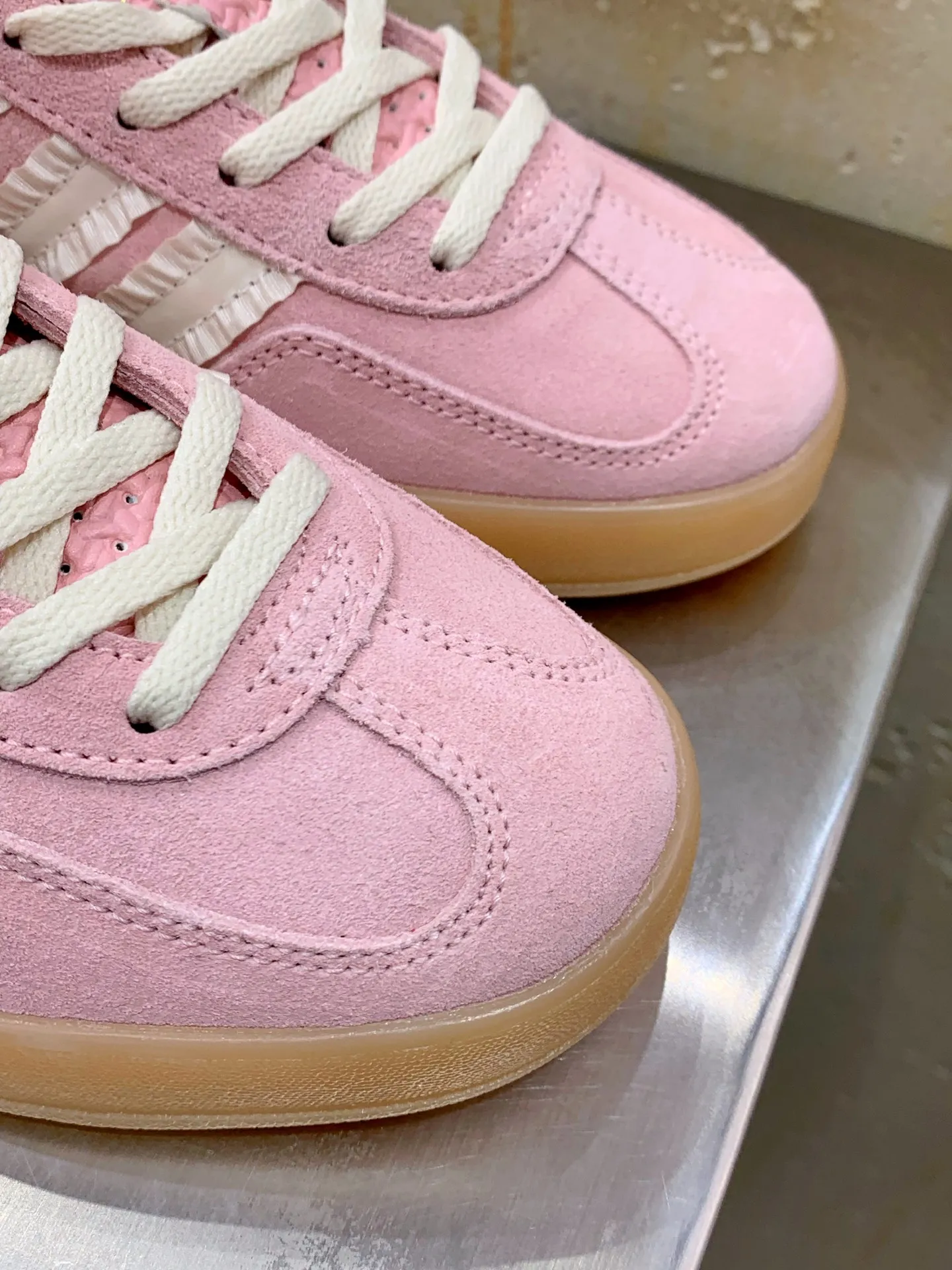 adidas Originals Gazelle Indoor Pink White –  Replica Shoes Compact 519