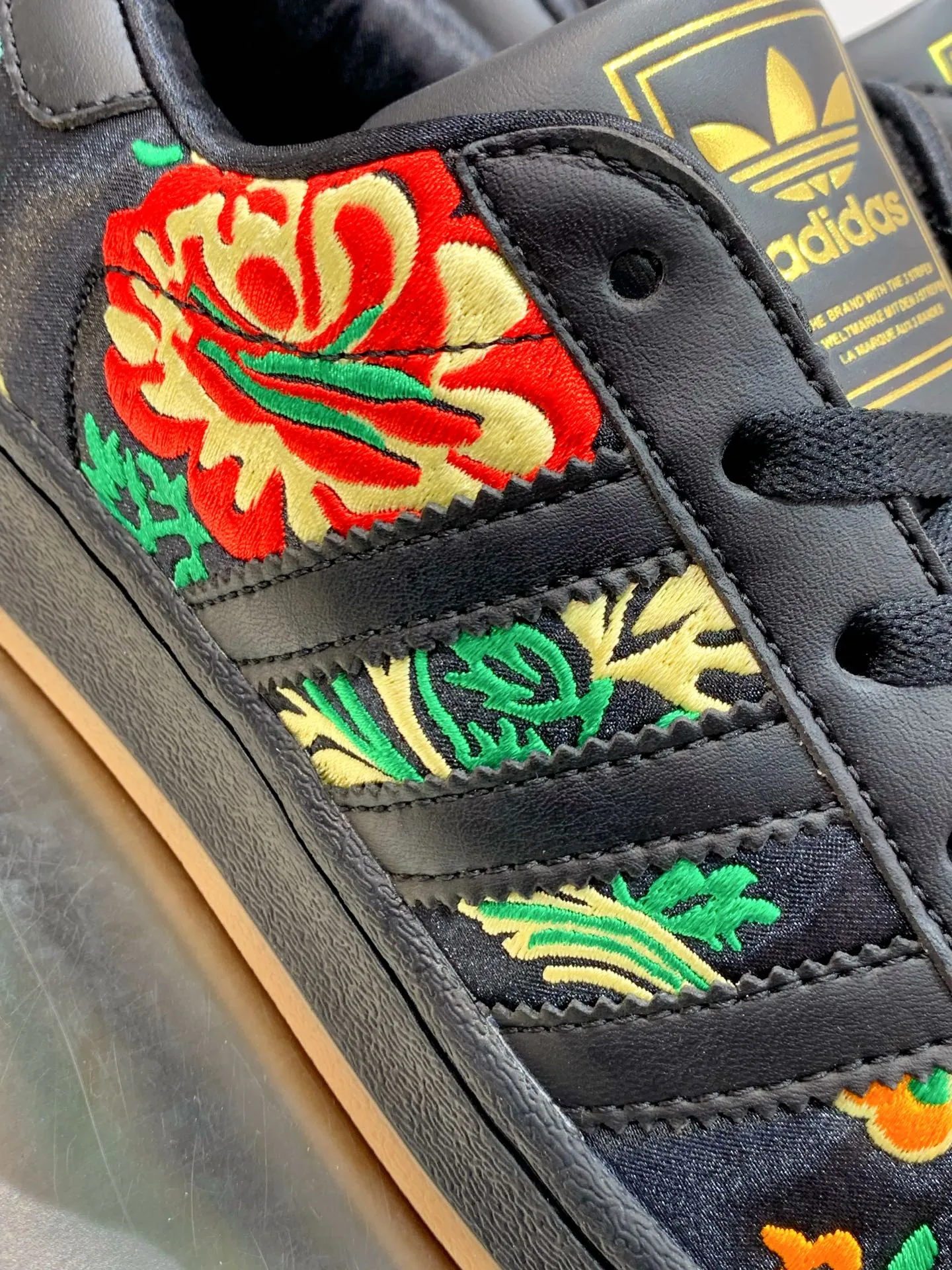 AllSeason adidas Originals Superstar 2 Floral Black Low – Replica Adidas Shoes 540