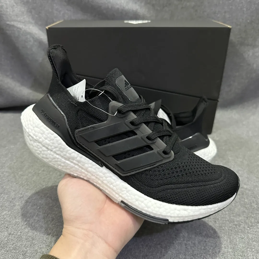 WaterResistant adidas Ultraboost 21 Black Grey Running Shoes – Replica Adidas Edition 576