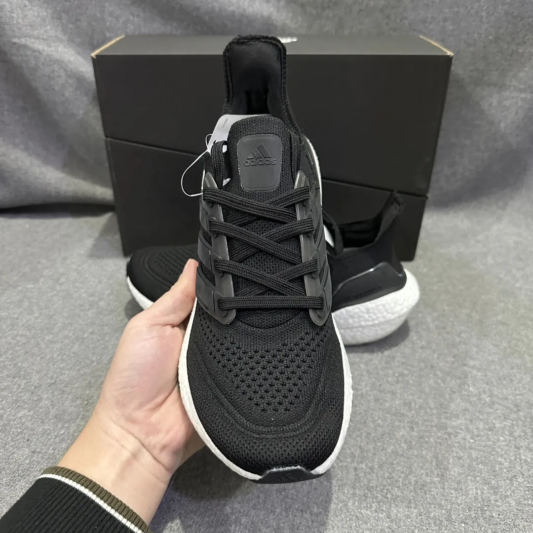 WaterResistant adidas Ultraboost 21 Black Grey Running Shoes – Replica Adidas Edition 576