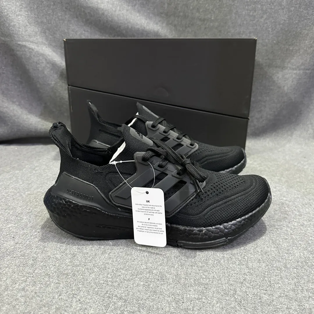 adidas Ultraboost 21 Black Running Shoes –  Replica Adidas Collection SmoothTexture 572