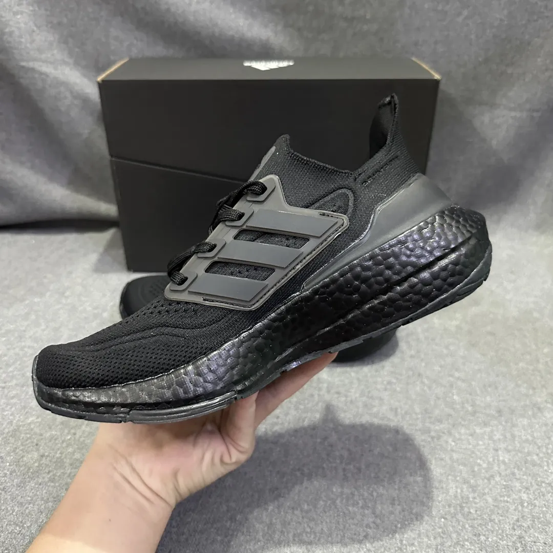 adidas Ultraboost 21 Black Running Shoes –  Replica Adidas Collection SmoothTexture 572