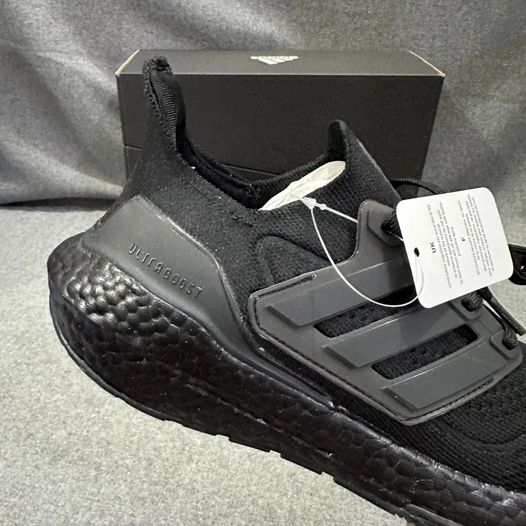 adidas Ultraboost 21 Black Running Shoes –  Replica Adidas Collection SmoothTexture 572