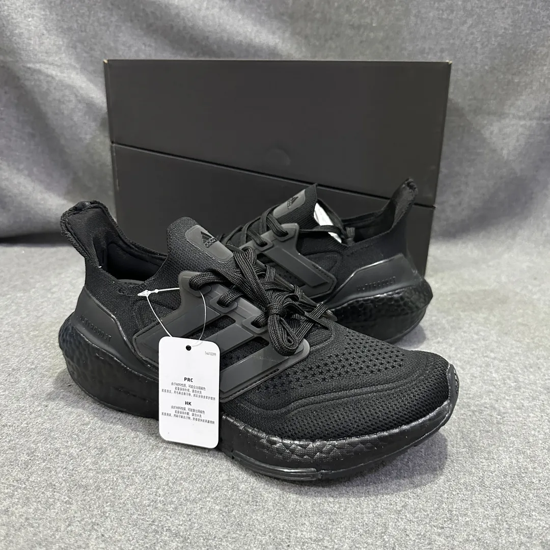 adidas Ultraboost 21 Black Running Shoes –  Replica Adidas Collection SmoothTexture 572