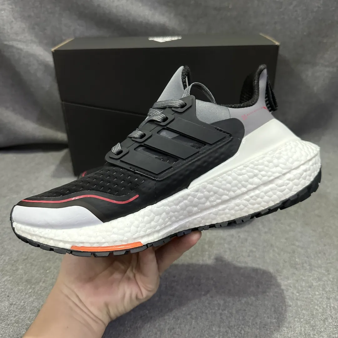 adidas Ultraboost 21 Carbon Black Running Shoes –  Replica Adidas Shoes MoistureWicking 567