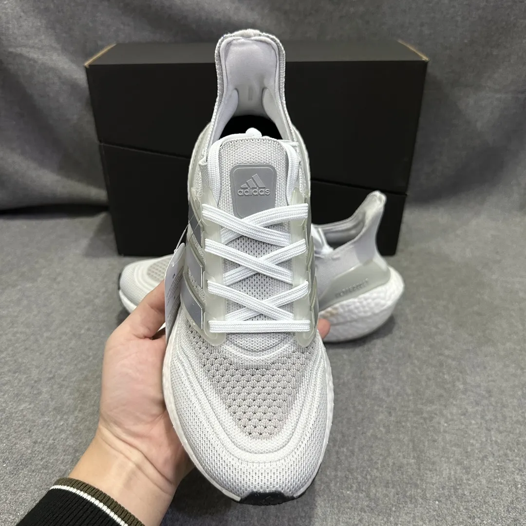 Affordable adidas Ultraboost 21 Mist Grey Running Shoes –  Replica Adidas Collection 578