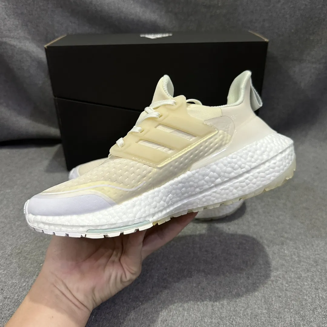 Sporty adidas Ultraboost 21 Wheat Running Shoes –  Replica Adidas Collection 570