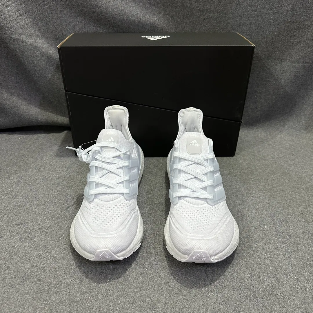 Sophisticated adidas Ultraboost 21 White Grey Running Shoes – Replica Adidas Edition 574