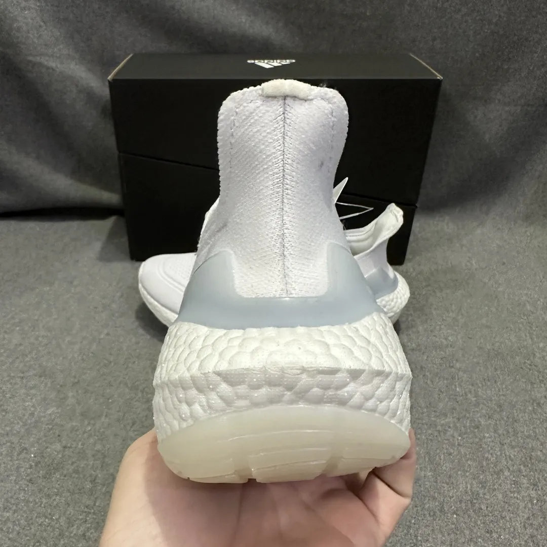 Sophisticated adidas Ultraboost 21 White Grey Running Shoes – Replica Adidas Edition 574