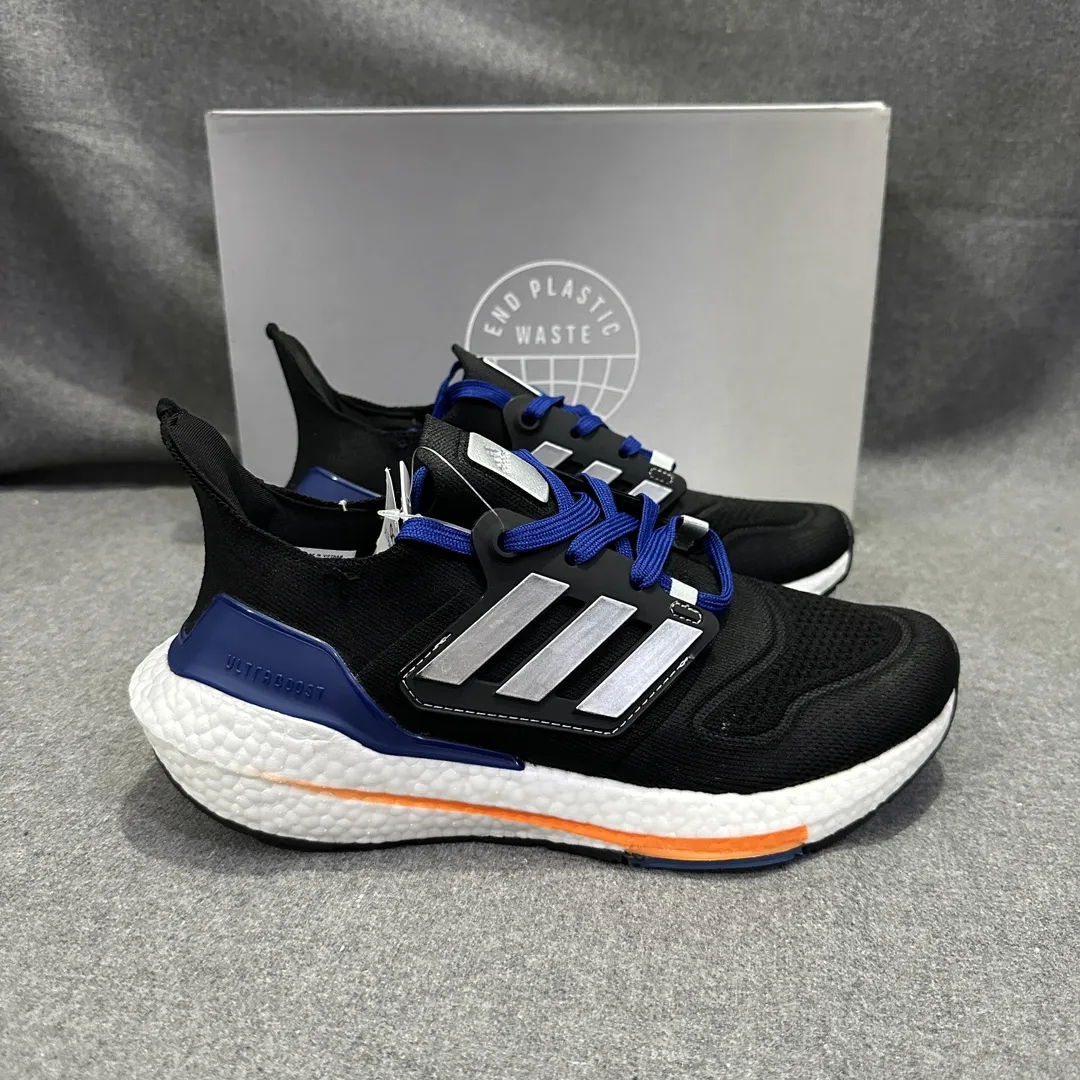 Popular adidas Ultraboost 22 Black Blue Running Shoes –  Replica Adidas Shoes 568