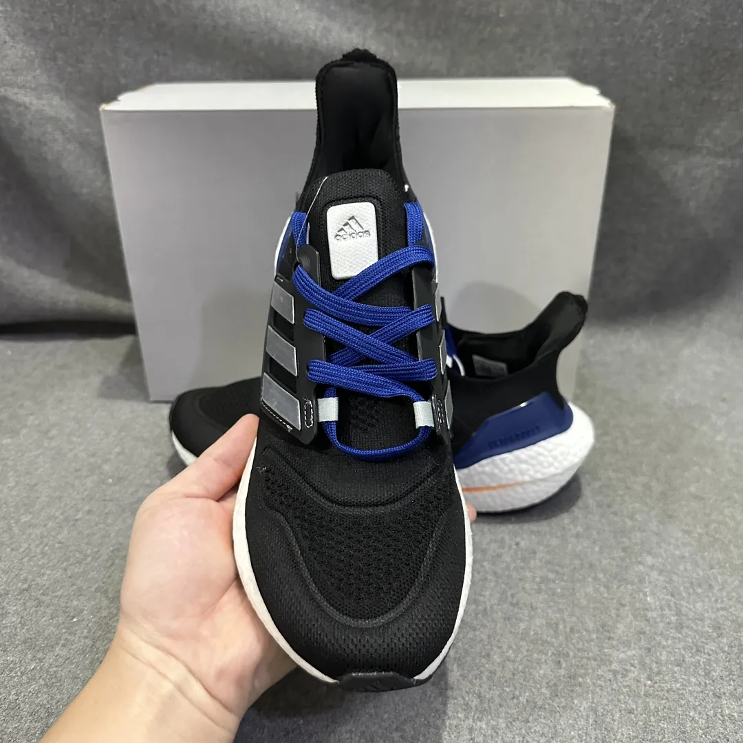 Popular adidas Ultraboost 22 Black Blue Running Shoes –  Replica Adidas Shoes 568