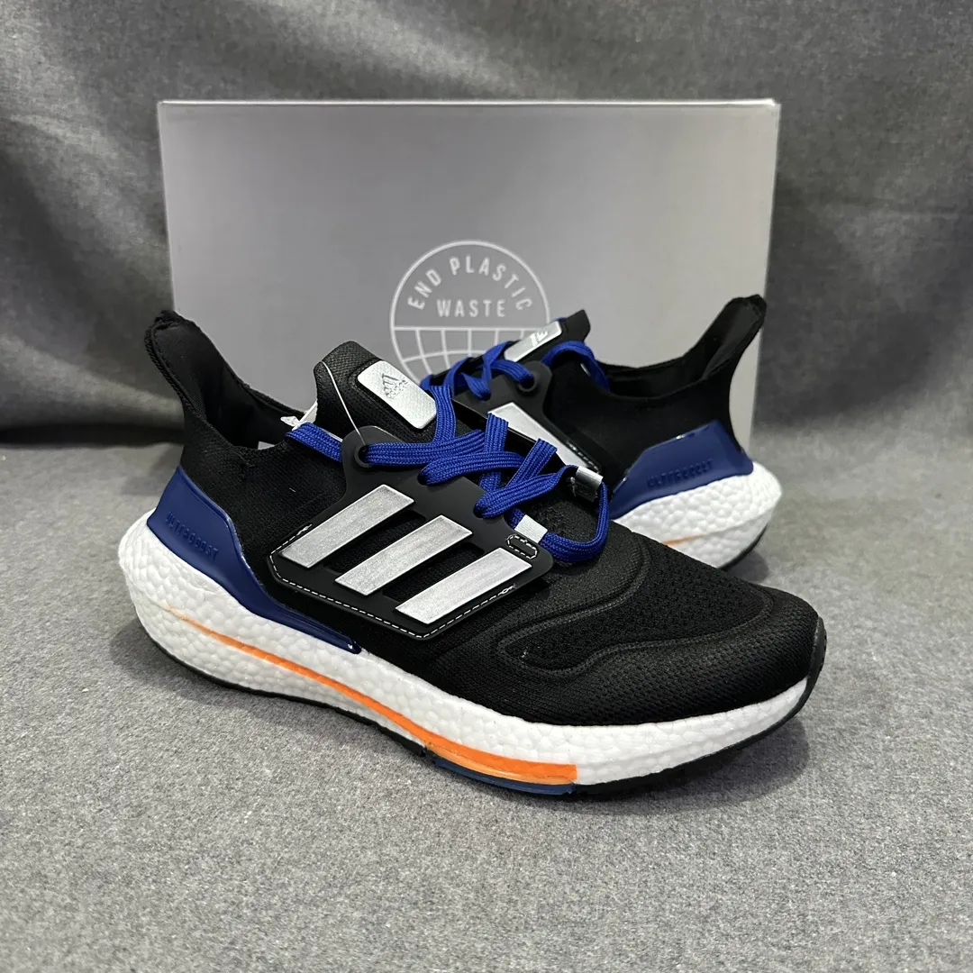 Popular adidas Ultraboost 22 Black Blue Running Shoes –  Replica Adidas Shoes 568