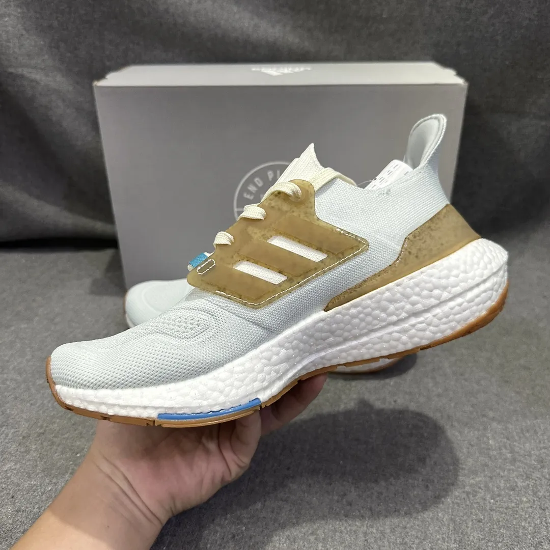 adidas Ultraboost 22 Linen Green Running Shoes –  Replica Adidas Shoes Refined 566