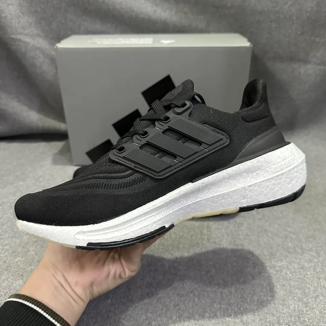 Flexible adidas Ultraboost 23 Light Black White Running Shoes – Replica Adidas Edition 577