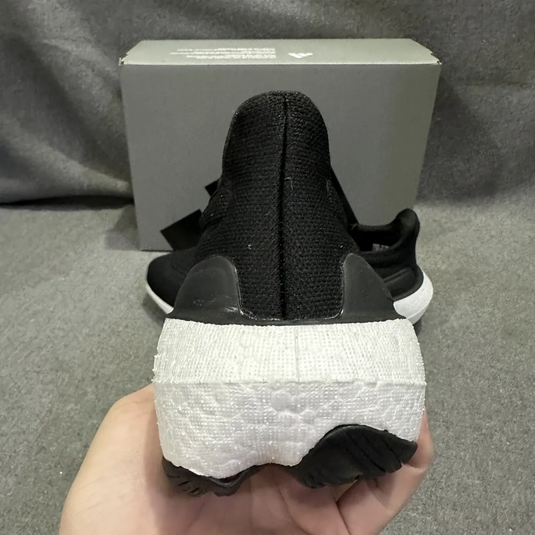 Flexible adidas Ultraboost 23 Light Black White Running Shoes – Replica Adidas Edition 577