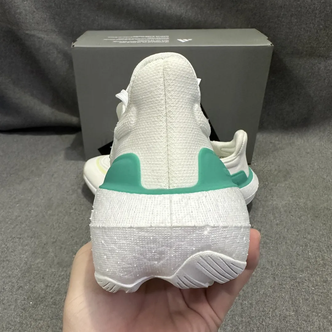 Supportive adidas Ultraboost 23 Light White Green Blue – Replica Adidas Shoes 579