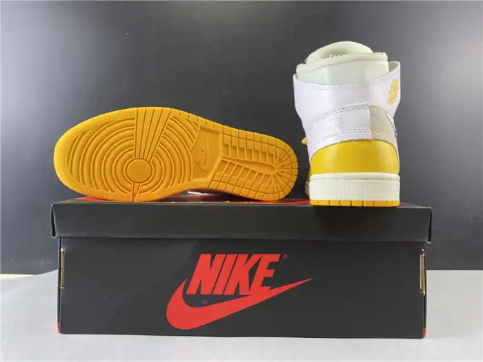 Kicked Out Shoe Store Air Jordan 1 x Off-White NRG White Dark Powder Yellow-Cone AQ0818-149