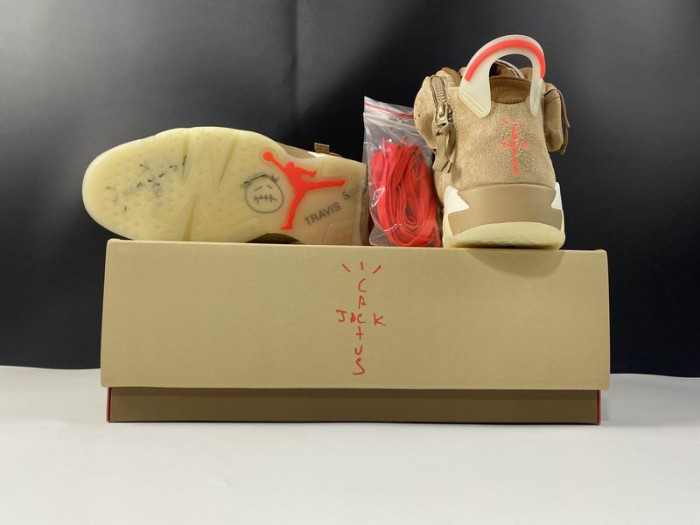 TB Air Jordan 6 Retro Travis Scott British Khaki DH0690-200