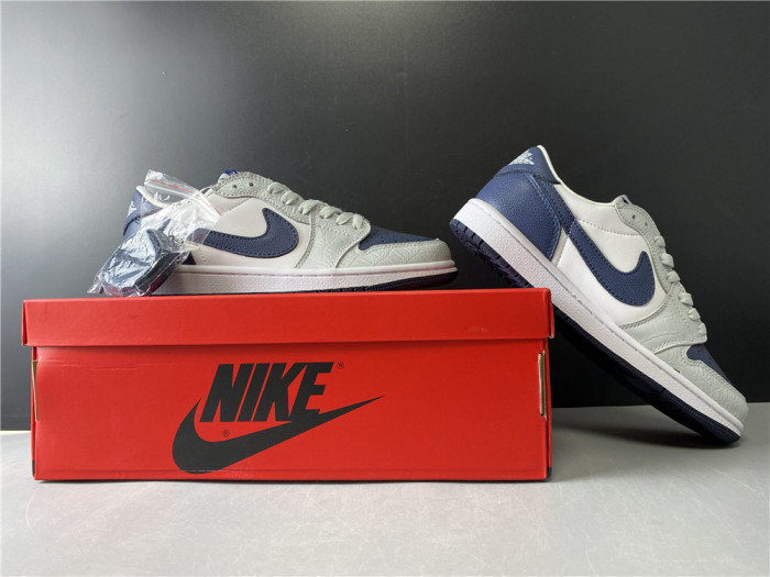 TB Air Jordan 1 Grey Navy Blue CW8576-200