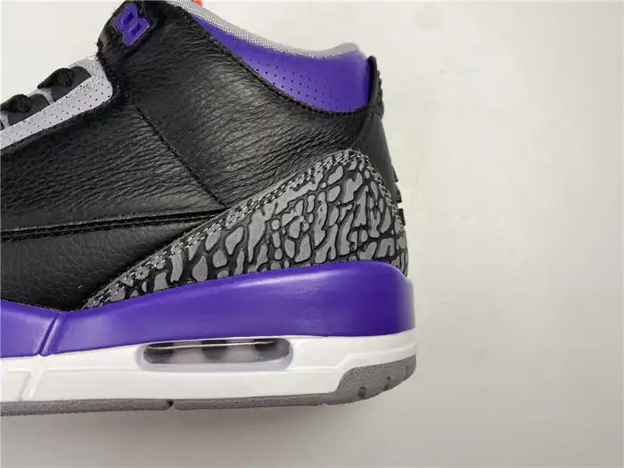 Cheap reps HYPE Air Jordan 3 Retro Black Court Purple CT8532 050