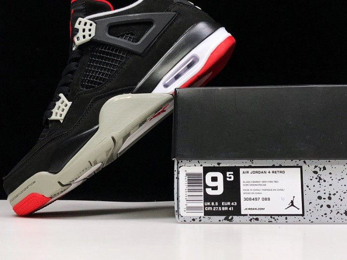 KICKWHO JORDAN 4 RETRO BLACK CEMENT 308497-060