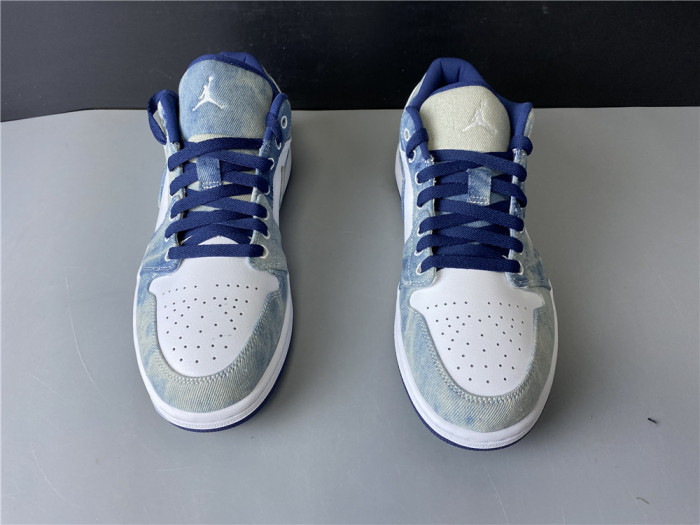 TB Air Jordan 1 Low Washed Denim CZ8455-100