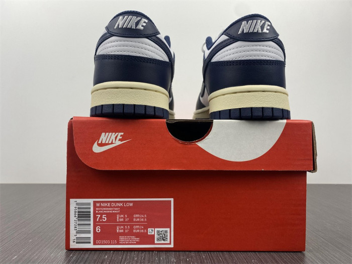 TB Nike Dunk Low Vintage Navy (W) DD1503-115