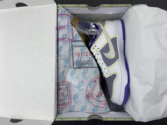 TB Nike Dunk Low Union Passport Pack Court Purple DJ9649-500