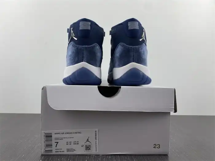 Affordable Air Jordan 11 Velvet WMNS Midnight Navy AR0715-441