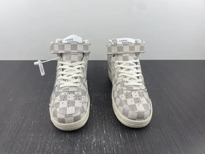 Bmlin Louis Vuitton Nike Air Force 1 Mid By Virgil Abloh Graffiti