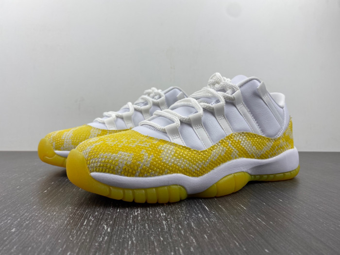 TB Air Jordan 11 Low WMNS Yellow Snakeskin AH7860-107