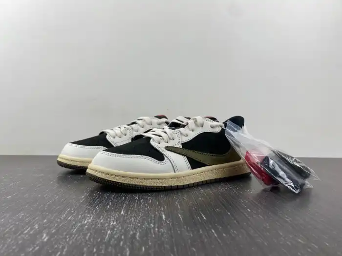 Bmlin KIDS TRAVIS SCOTT X AIR JORDAN 1 LOW OG PS 'OLIVE' DZ5909-106