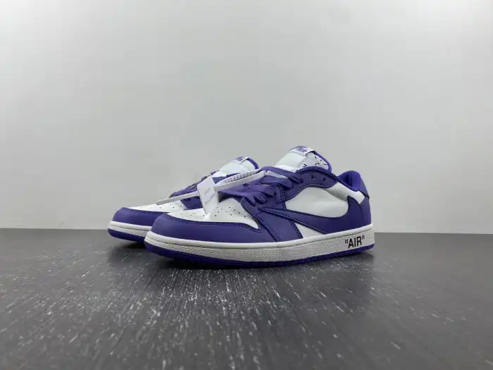 Husky OFF-WHITE X TRAVIS SCOTT X AIR JORDAN 1 CUSTOM DM7890-386