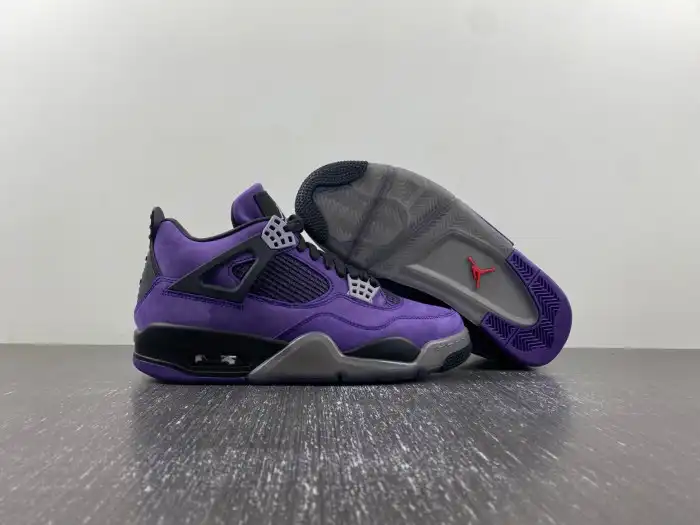 Bmlin Travis Scott x Air Jordan 4 Purple Suede