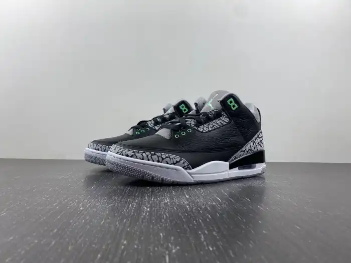 1:1 HYPE Air Jordan 3 Green Glow CT8532-031