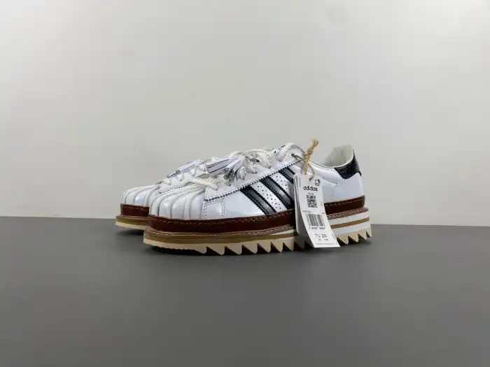 Bmlin Shoes adidas Superstar CLOT By Edison Chen White Crystal Sand IH3132