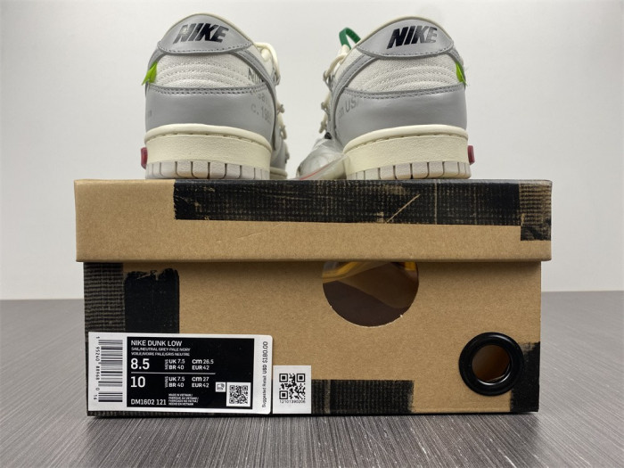 TB Nike Dunk Low Off-White Lot 25 DM1602-121