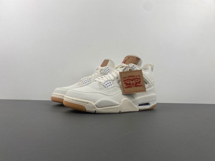 TB Levi's x Air Jordan 4 'White' AO2571-100