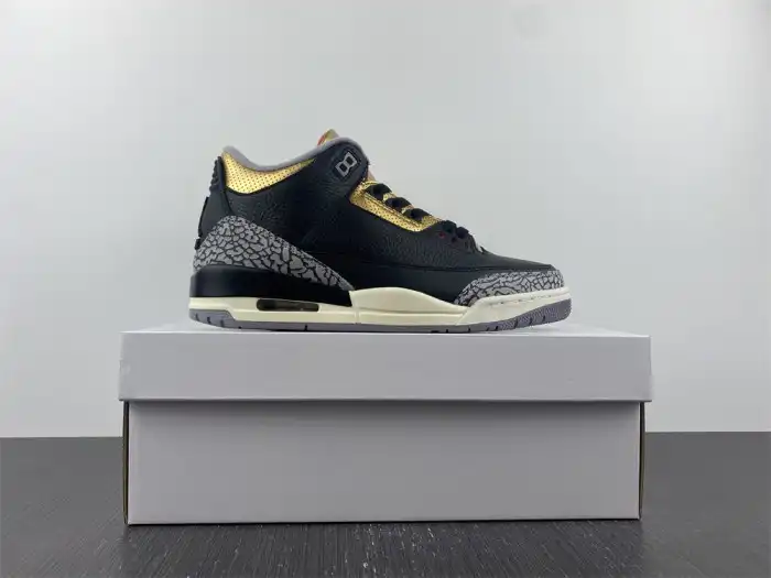 Bmlin Air Jordan 3 WMNS Black Gold CK9246-067