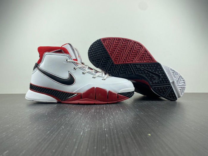 TB Nike Kobe 1 Protro White Black Red (All Star) AQ2728-102